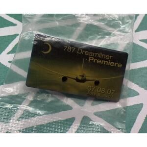 BOEING 787 DREAMLINER PREMIERE 07.08.07 JULY 8, 2007 Enamel TAC PIN New